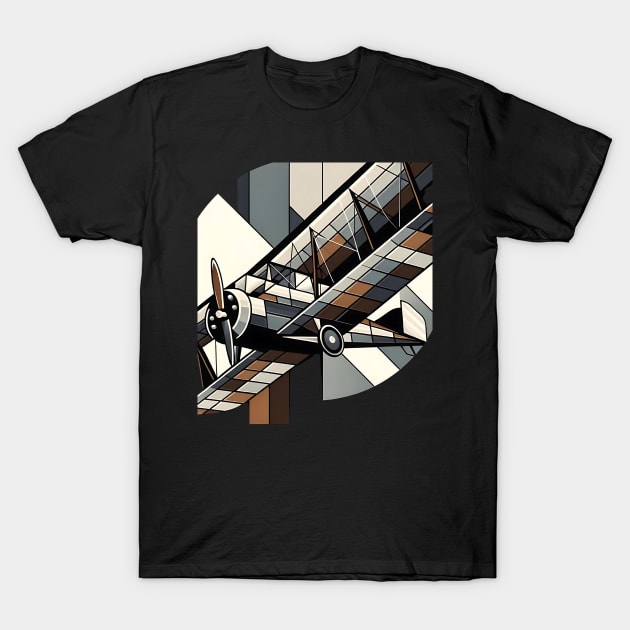 Geometric Spirit of St. Louis | Iconic Monoplane Tee T-Shirt by Graphic Wonders Emporium